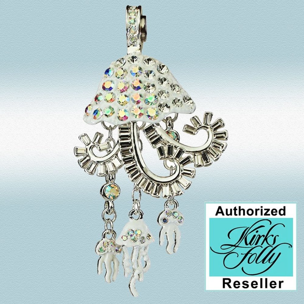 🌊 KIRKS FOLLY 𝐒𝐔𝐙𝐘 𝐒𝐄𝐀 𝐉𝐄𝐋𝐋𝐘𝐅𝐈𝐒𝐇 Magnetic Enchancer Pendant